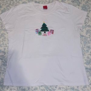 children’s sparkly christmas graphic tee